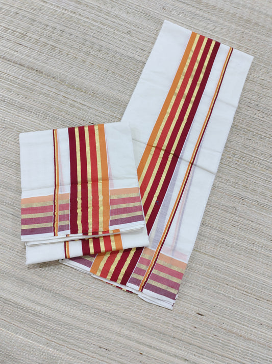 Festive edit - pure cotton Kerala Set Mundu featuring a premium Kara and Kasavu