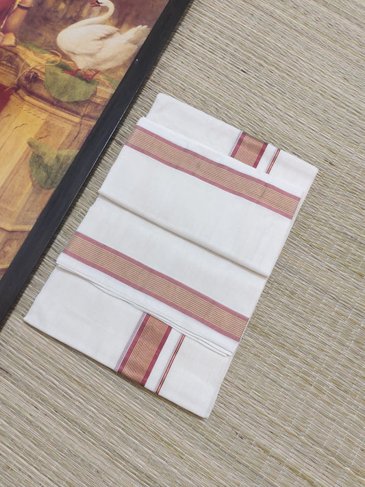 Premium Kuthampully Woven Men's Dhoti.