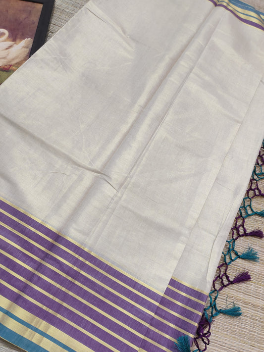 Mul Cotton Inspired Tissue Saree