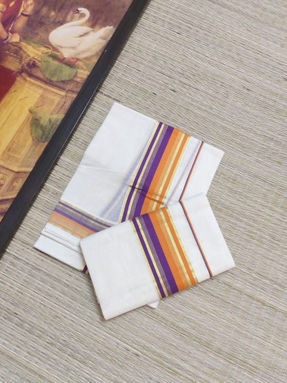 Premium Cotton Set Mundu With Kara And Kasavu.
