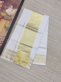 Premium Cotton All-Over Stripe Saree With Running Striped Blouse.