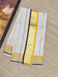 Premium cotton saree with body lines and premium zari