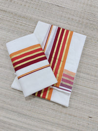 Festive edit  - pure cotton Kerala Set Mundu featuring a premium Kara and Kasavu