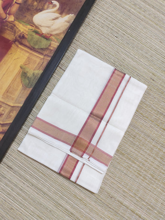 Premium Kuthampully Woven Men's Dhoti.