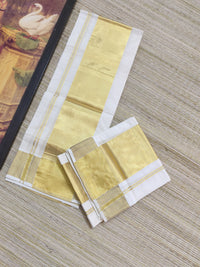 Premium Cotton Set Mundu With 5 Inch Kasavu And Premium Zari