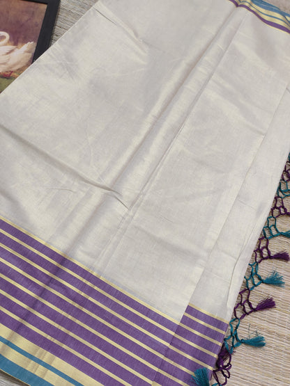 Mul Cotton Inspired Tissue Saree