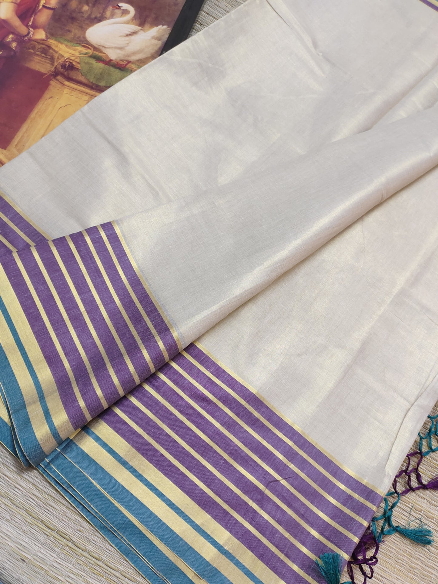 Mul Cotton Inspired Tissue Saree
