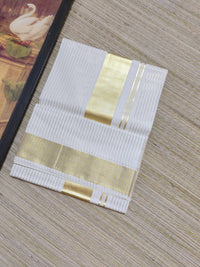 Premium Cotton Saree  With Full Body Stripes