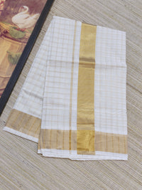 Cotton Saree With All-Over Checks