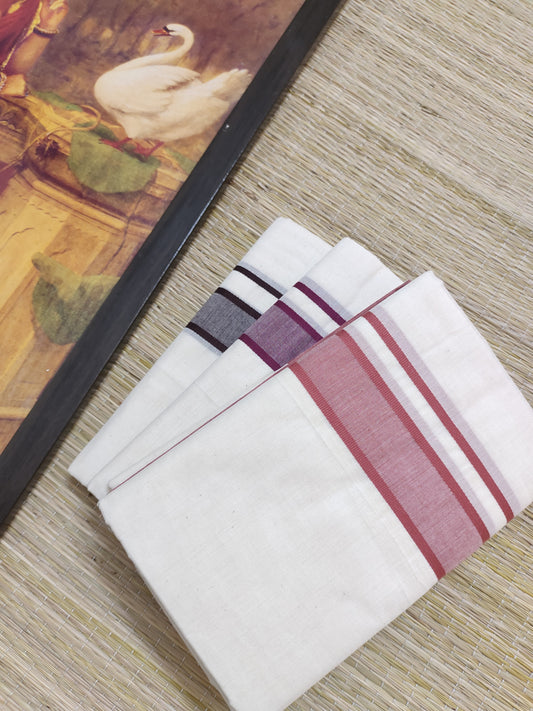 Premium Cotton Men's Double Dhoti (4 Metres).