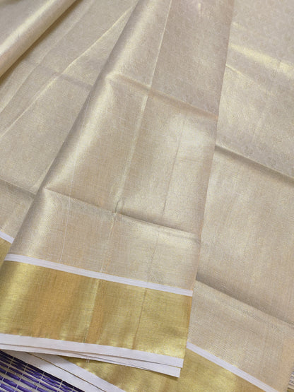 Premium Kanjivaram Inspired Gold Tissue Bridal Saree