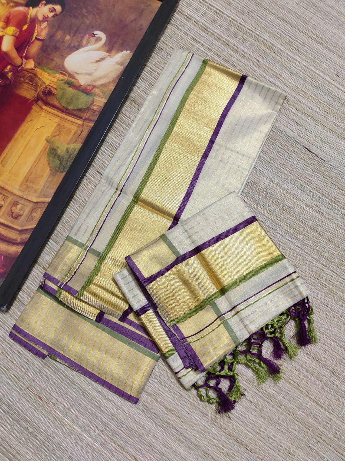 Classic Gold Kasavu Mundu